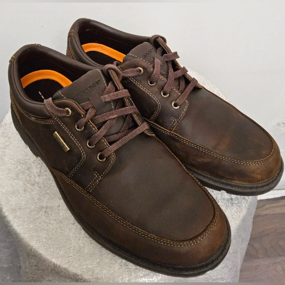 Rockport Waterproo fLeather Men’s Size 9 Shoes HydroShield(O7✨
